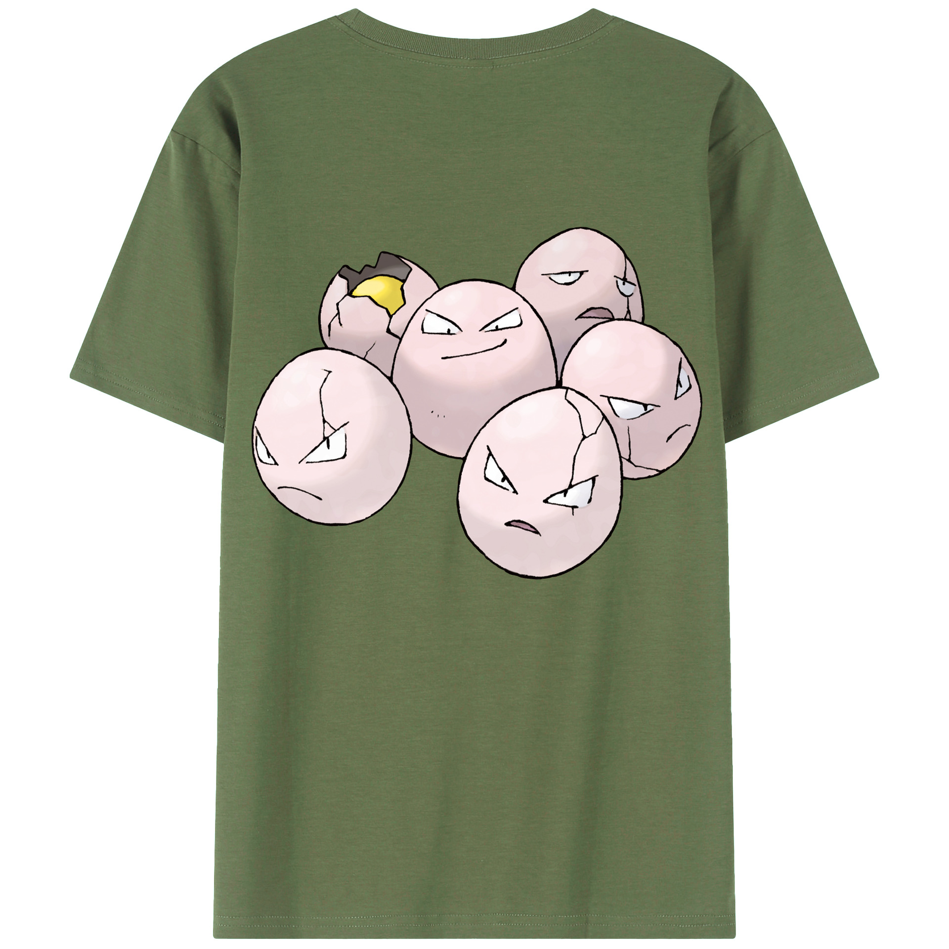 （画像用） ポケットモンスター Pokémon 綿100％ メンズ半袖Tシャツ（バックプリント） 通気性
